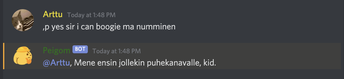 Kuva ominaisuudesta 'Peigom näpsäyttää, jos homma ei skulaa'